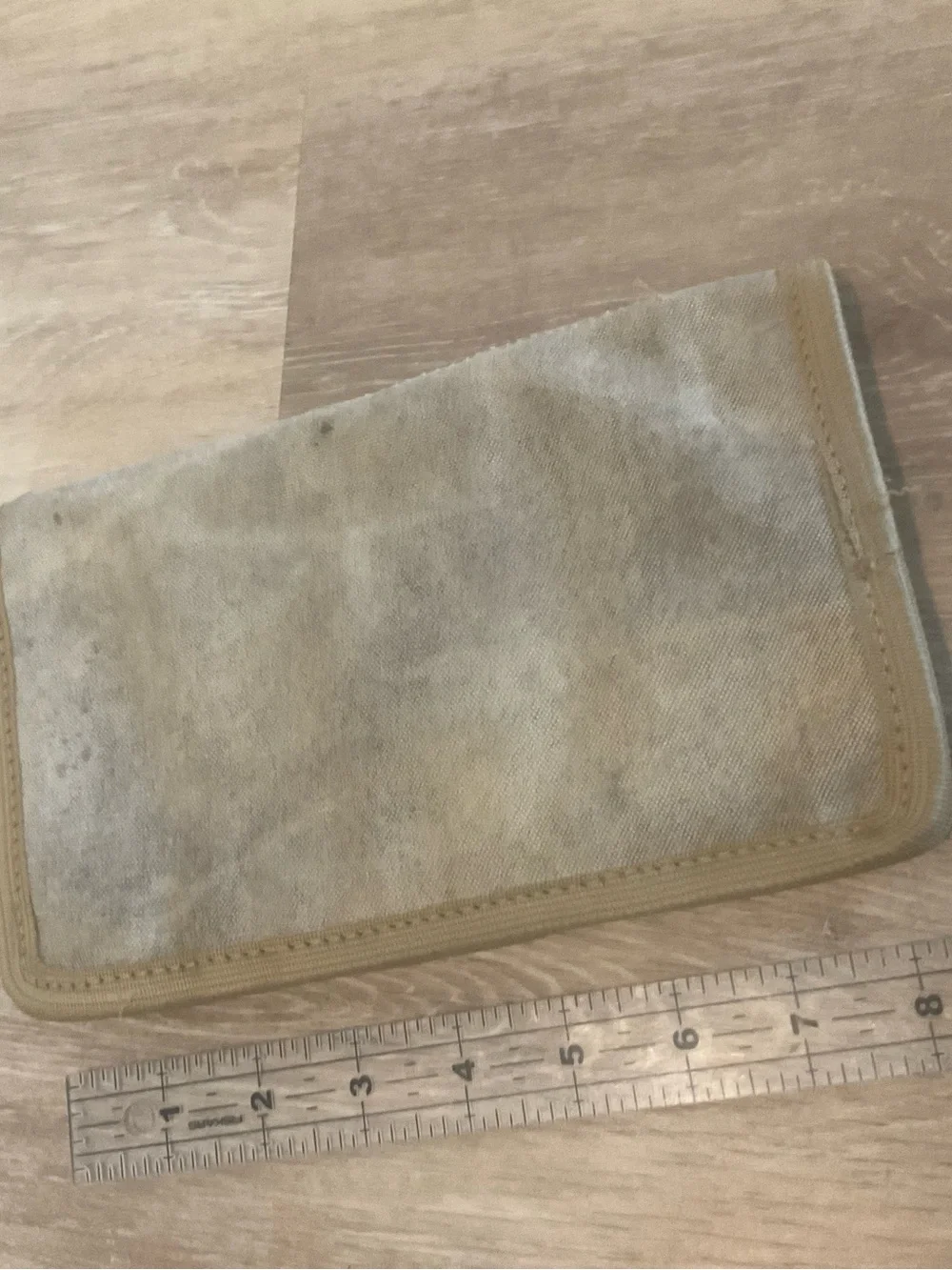 Real Deal Brazil Beige Canvas Travel Organizer Wallet